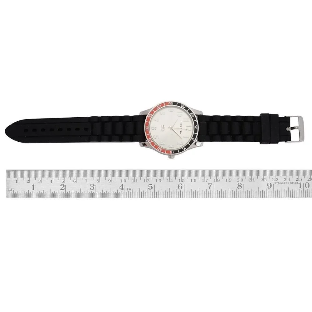 4 FOR $20 STRADA Watch Silicone Red Band